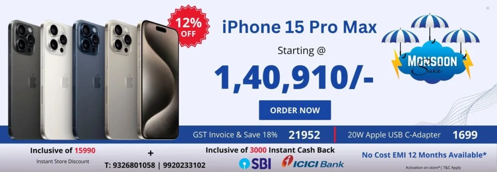 Buy Apple iPhone 15 Pro Max Online in India at Best Price - izone Digital