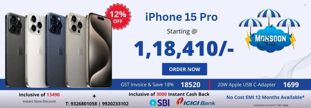 Buy Apple iPhone 15 Pro Online in India at Best Price - izone Digital