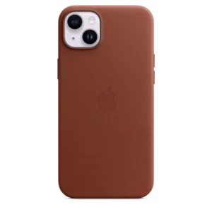 iPhone 14 Plus Leather Case with Umber