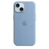 iPhone 15 Silicone Case with MagSafe Blue