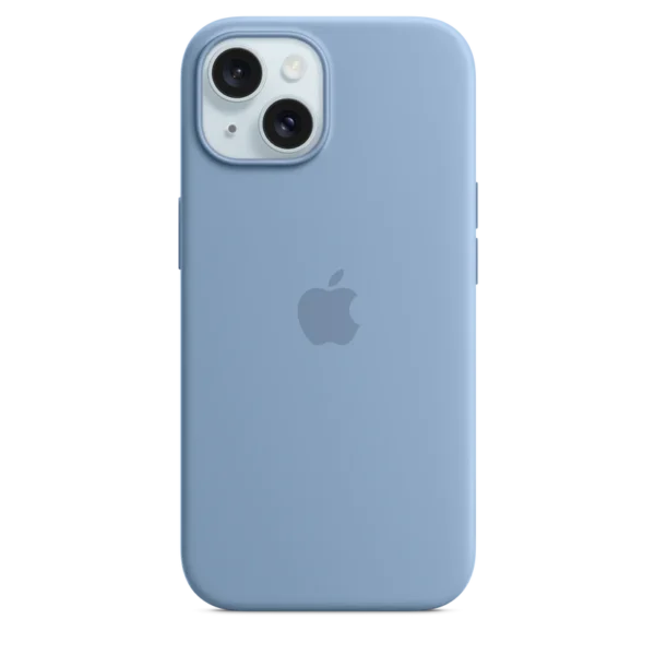 iPhone 15 Silicone Case with MagSafe Blue