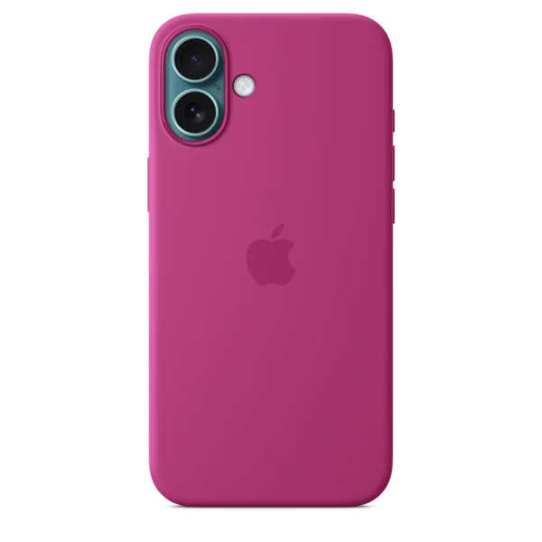 Apple iPhone 16 Plus Silicone Case with MagSafe Fuchsia