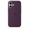 iPhone 16 Silicone Case with MagSafe Plum