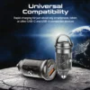 Promate 65W RapidCharger Transparent Mini Car Charger