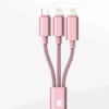 Rock Micro USB Cable 2 A 1 m 3 in 1 charging Cable