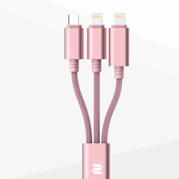 Rock Micro USB Cable 2 A 1 m 3 in 1 charging Cable