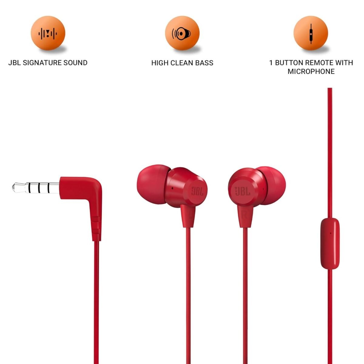 JBL T50HI in Ear Wired Headphone with Noise Isolation Mic 1