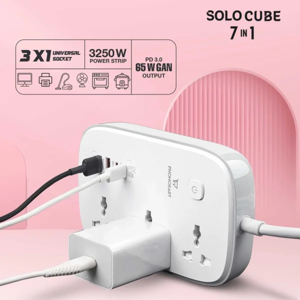 SOLO CUBE 7 IN 1 Charging Station (WHITE)