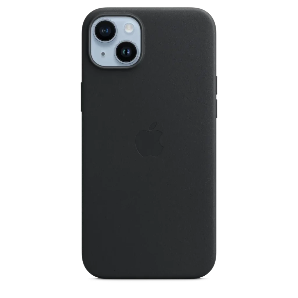 iPhone 14 Plus Leather Case with MagSafe Midnight