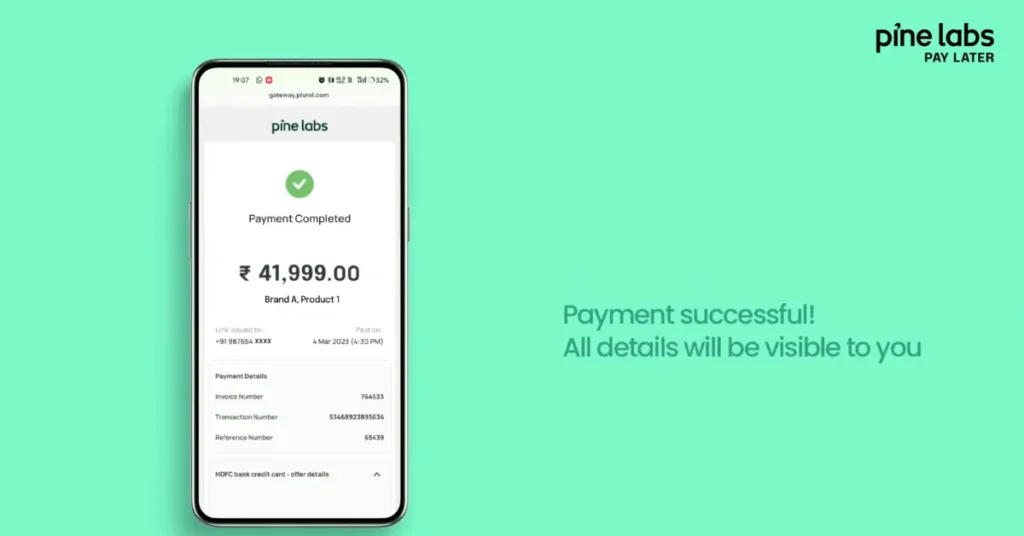 Why Mumbai Trusts iZone Digital for Apple Products, Cashback & Safe Payments 8 Payment Successfull Pinelabs