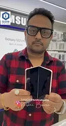 Home 65 Playback singer Krishna Beura with team iZone Digital Andheri Mumbai Unboxing Samsung Fold