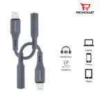 LIGHTNING TO 3.5MM HEADPHONE JACK CONNECTOR COMPATIBLE WITH IPHONE MODELS